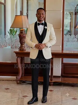 Ivory & Black Contrast Tuxedo