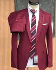 Burgundy Bold Suit - 1