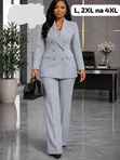 Executive Double-Breasted Women's Pant Suit - 2