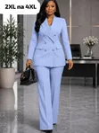 Executive Double-Breasted Women's Pant Suit - 5