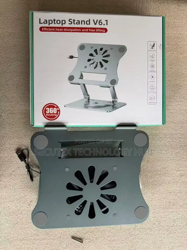 Adjustable Laptop Stand with Fan - 1