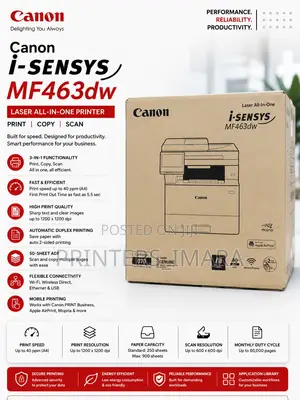 Canon i-SENSYS MF463dw B/W Multifunction Printer
