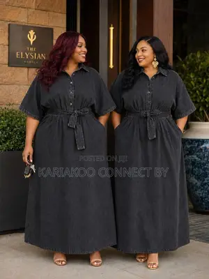Mkusanyiko wa Magauni ya Jeans ya Kisasa kwa Wanawake yenye Mikanda