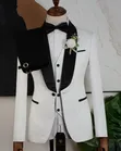 Brand Fashion Suit - White & Black - 2