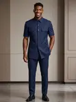 Safari Shirt-Jacket Suit - 5