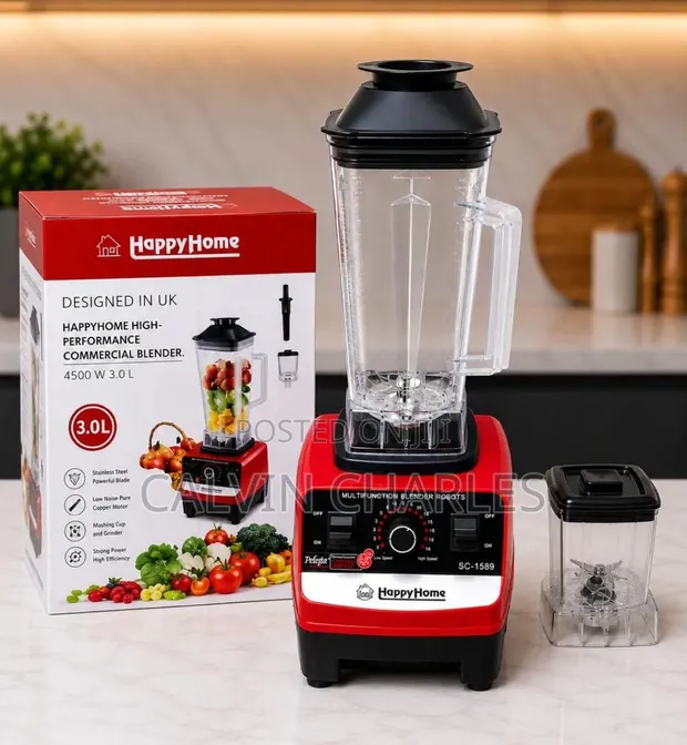 Happy Home Blender ya Biashara 3L - 1