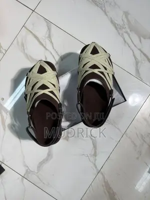 Rick Owens Megalace Mule Granola Rangi ya Kahawia