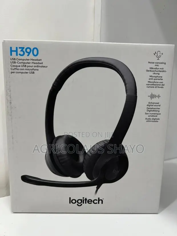 Logitech H390 USB-C Wired Headset with Noise-Canceling Mic - 1