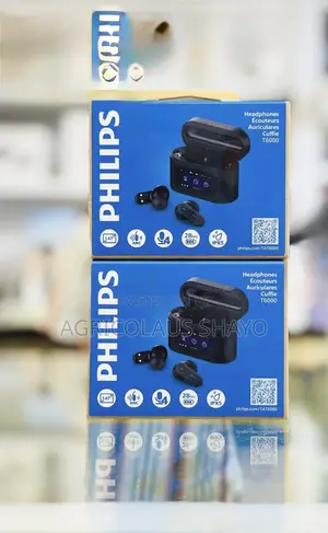 Philips T6000 ANC Wireless Earbuds with Smart Screen Case