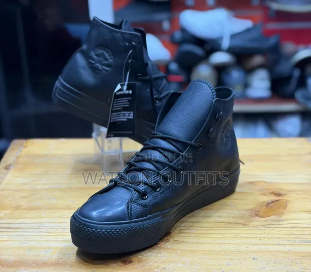 Converse Men's High-Cut Leather Boots/Sneakers - 1