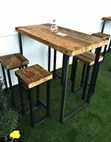 Restaurant Table and 4 Chairs - 1