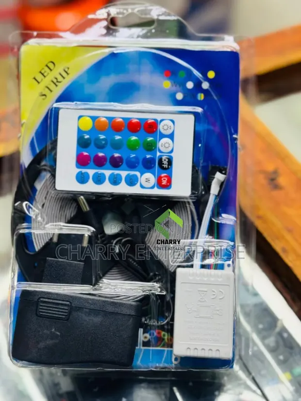 10m RGB Multi-Color LED Strip Light Kit - 1