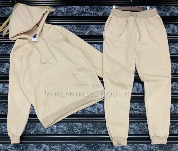 Tracksuit ya Fleece Hoodie na Sweatpants - 1