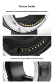 Canon EOS R Mount Adapter EF/EF-S to RF Autofocus Converter - 3