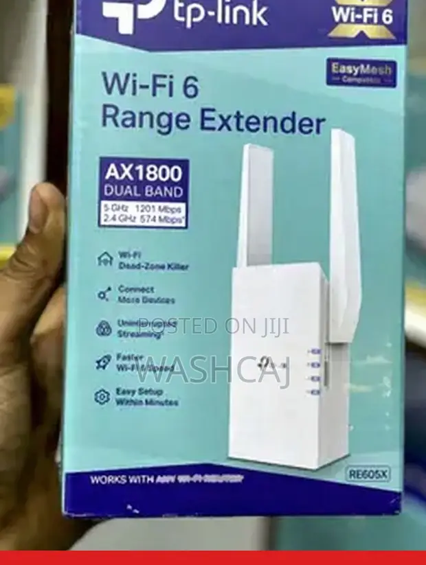 TP-Link RE605X AX1800 Wi-Fi 6 Range Extender - 1