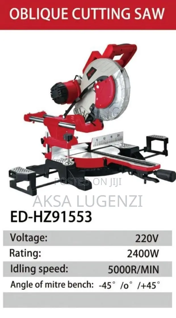 Edon Sliding Mitre Saw 10" 2400W - 1