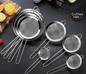 Vichungi vya Jikoni vya Stainless Steel Fine Mesh (Set ya 7)