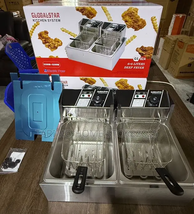 GlobalStar Deep Fryer GS-82A Mpya (6+6 Liters) - 1