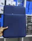 Dark Blue Neoprene Laptop Sleeve with Front Pocket - 1