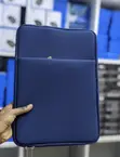 Dark Blue Neoprene Laptop Sleeve with Front Pocket - 2