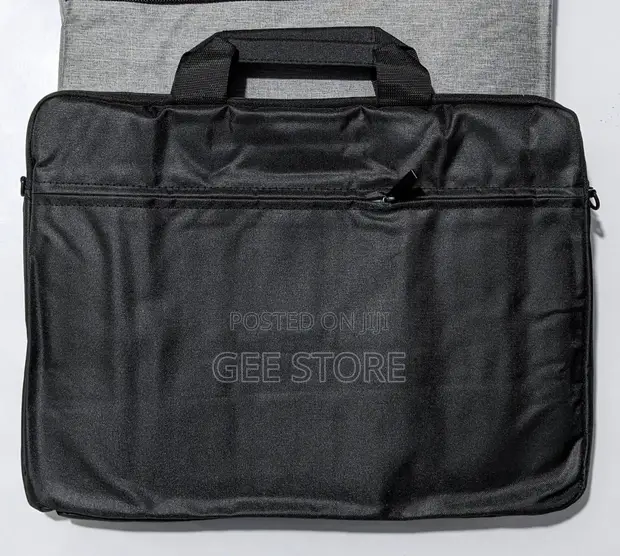 Minimalist Black Laptop Briefcase - 1