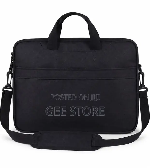 Classic Black Laptop Briefcase - 1