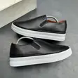 Brand New Leather Slip-On Sneakers - 2