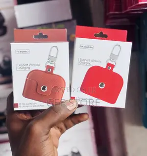 Red & Orange Faux-Leather AirPods 3/Pro Cases