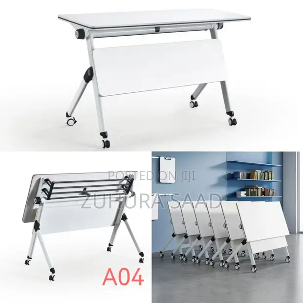 Adjustable Lift Table - White - 1