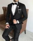 Brand New Mario Casas Men's Suit - Black - 1