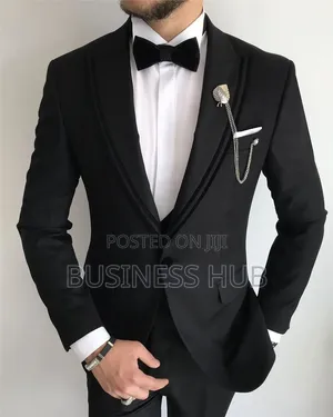 Brand New Mario Casas Men's Suit - Black