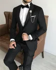 Black Tuxedo Slim Fit Suit - 2