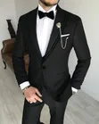 Black Tuxedo Slim Fit Suit - 3