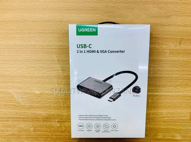 UGREEN USB-C 2-in-1 HDMI & VGA Converter, 1080P - 1