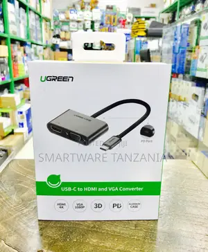 Ugreen USB-C to HDMI & VGA Converter (4K HDMI, 1080p VGA)