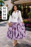 Elegant Two-Piece Midi Dress Set - 4