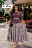 Elegant Two-Piece Midi Dress Set - 5