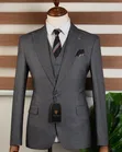 Carlos Cardini Men's Slim Fit Suit - Classic Grey - 3