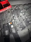 Amiri Slim-Fit Jeans Nyeusi za Denim - 4