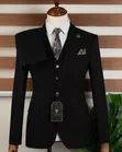 Carlos Cardini Suti Nyeusi Safi Slim Fit (Vipande 3) - 3