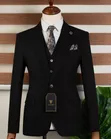 Carlos Cardini Suti Nyeusi Safi Slim Fit (Vipande 3) - 4