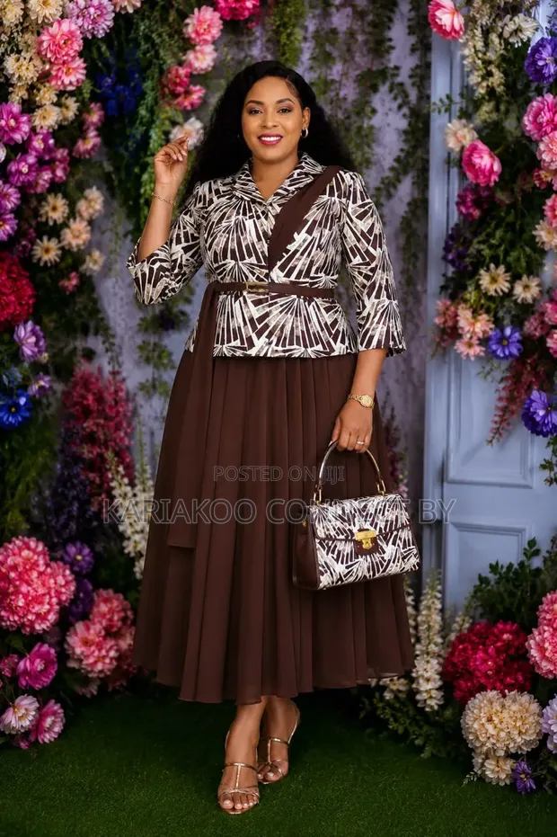 Elegant Office & Event Two-Piece Style Dress - 1