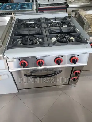 4-Burner Commercial Gas Range
