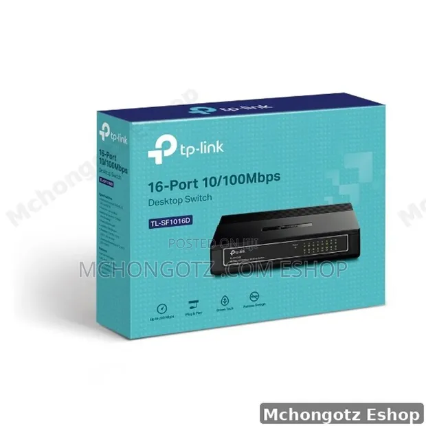 TP-Link 16-Port Desktop Switch (TL-SF1016D) - 1