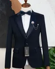 Mario Casas Black 3-Piece Suit (Tuxedo) - 3