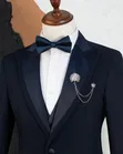 Mario Casas Black 3-Piece Suit (Tuxedo) - 4