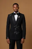Luxury Black Tuxedo Set - Mario Casas - 1