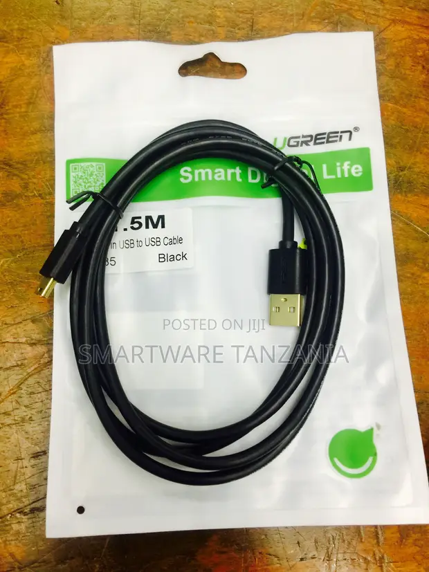 UGREEN USB 2.0 A Male to A Male Cable, 1.5M, Black - 1