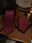 Premium Tie, Pocket Square & Cufflinks Set - 1