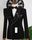 ROMASTER Men's Black Event & Wedding Suit Set - 4